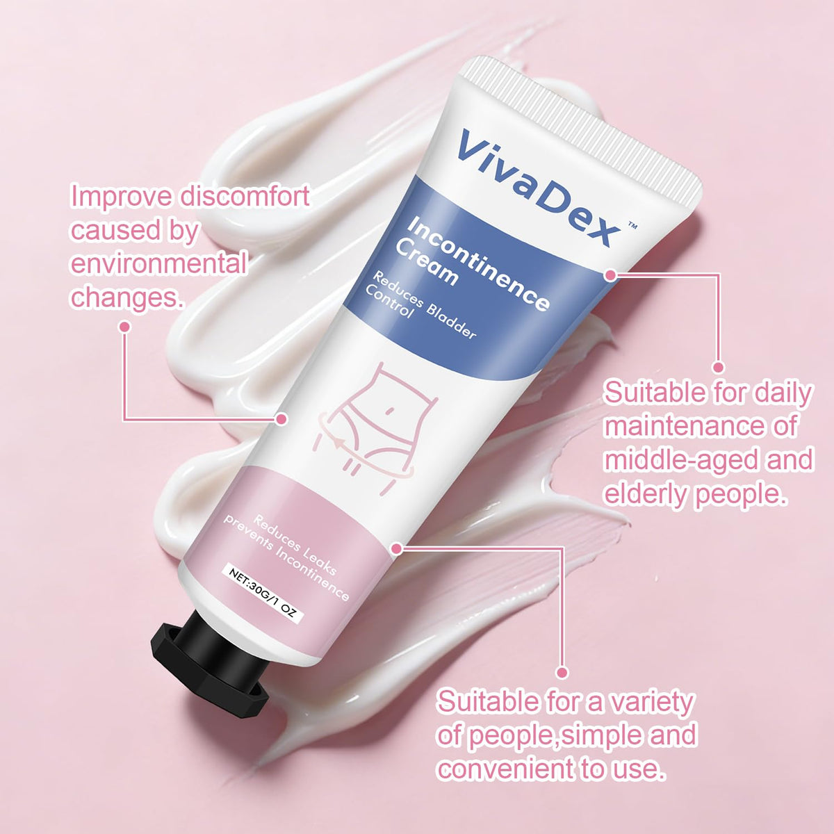 VivaDex on bathroom shelf suggesting daily feminine care