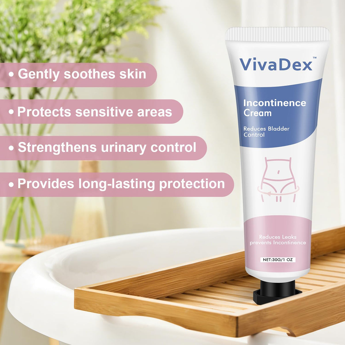 VivaDex tube label detail showing ingredients and usage info