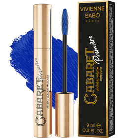 Vivienne Sabó front packaging showing blue mascara tube and shade labeling for visibility benefit
