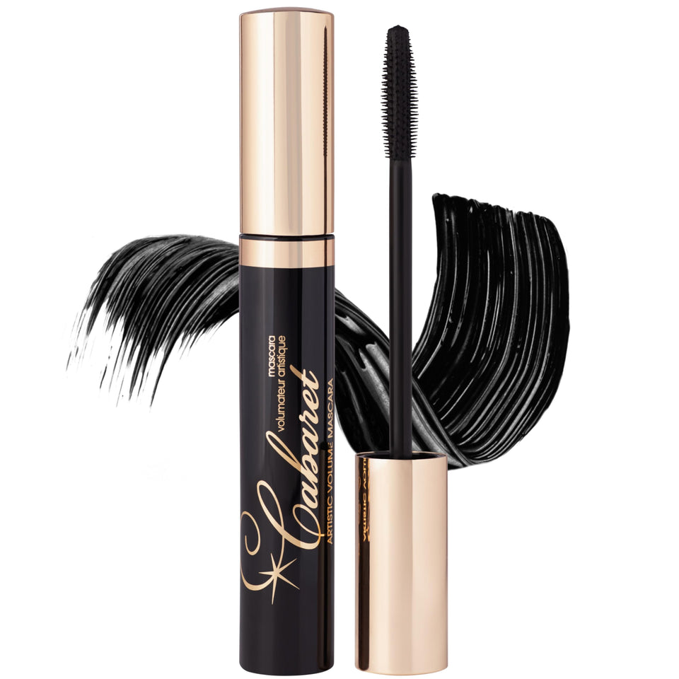 Vivienne Sabó front packaging showing sleek tube and blackest black benefit