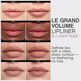 Vivienne Sabó lip outline demonstration showing clean contouring