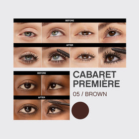 Vivienne Sabó mascara held in hand to show compact 0.3 fl oz scale