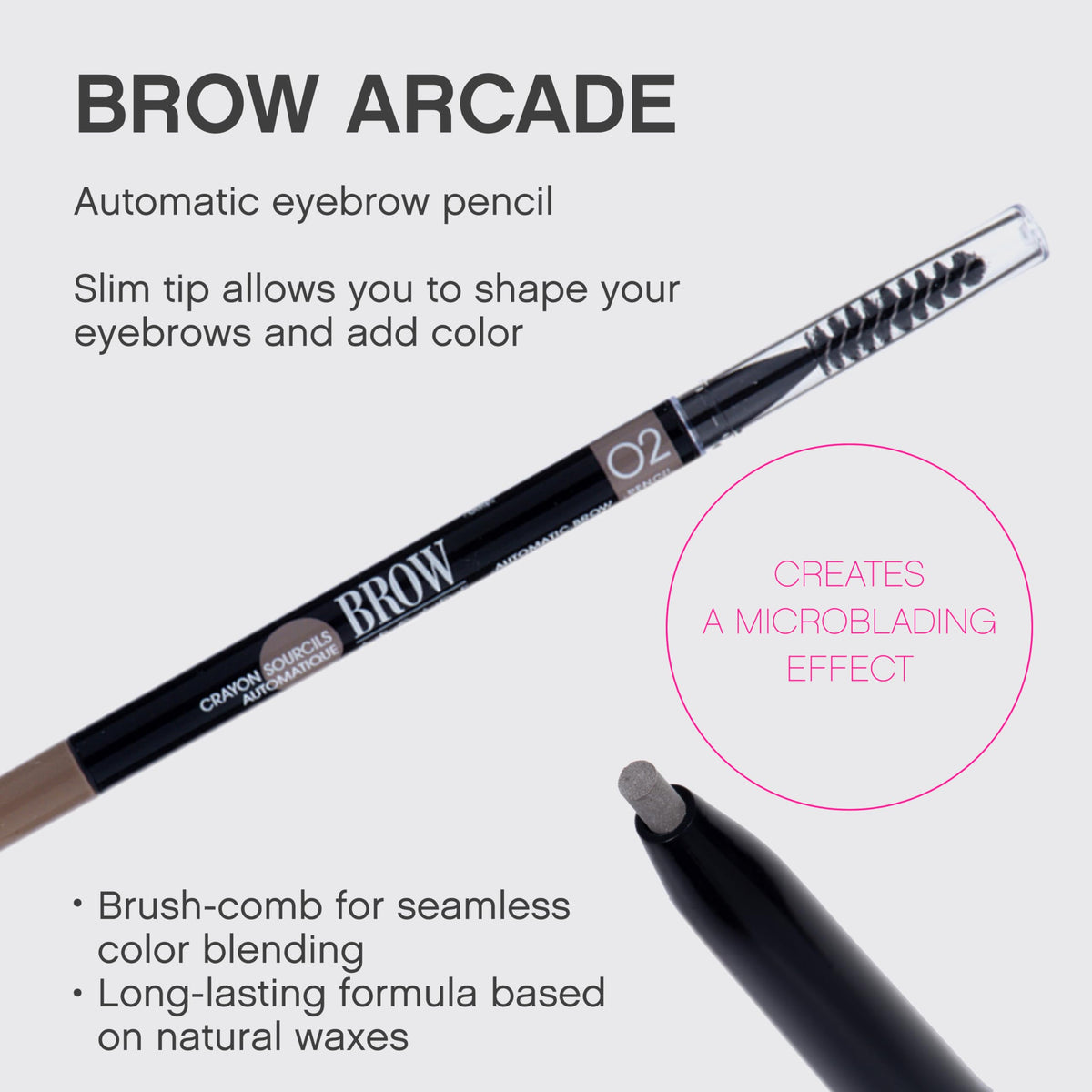 Vivienne Sabó micro tip close-up creating hair-like brow strokes precisely