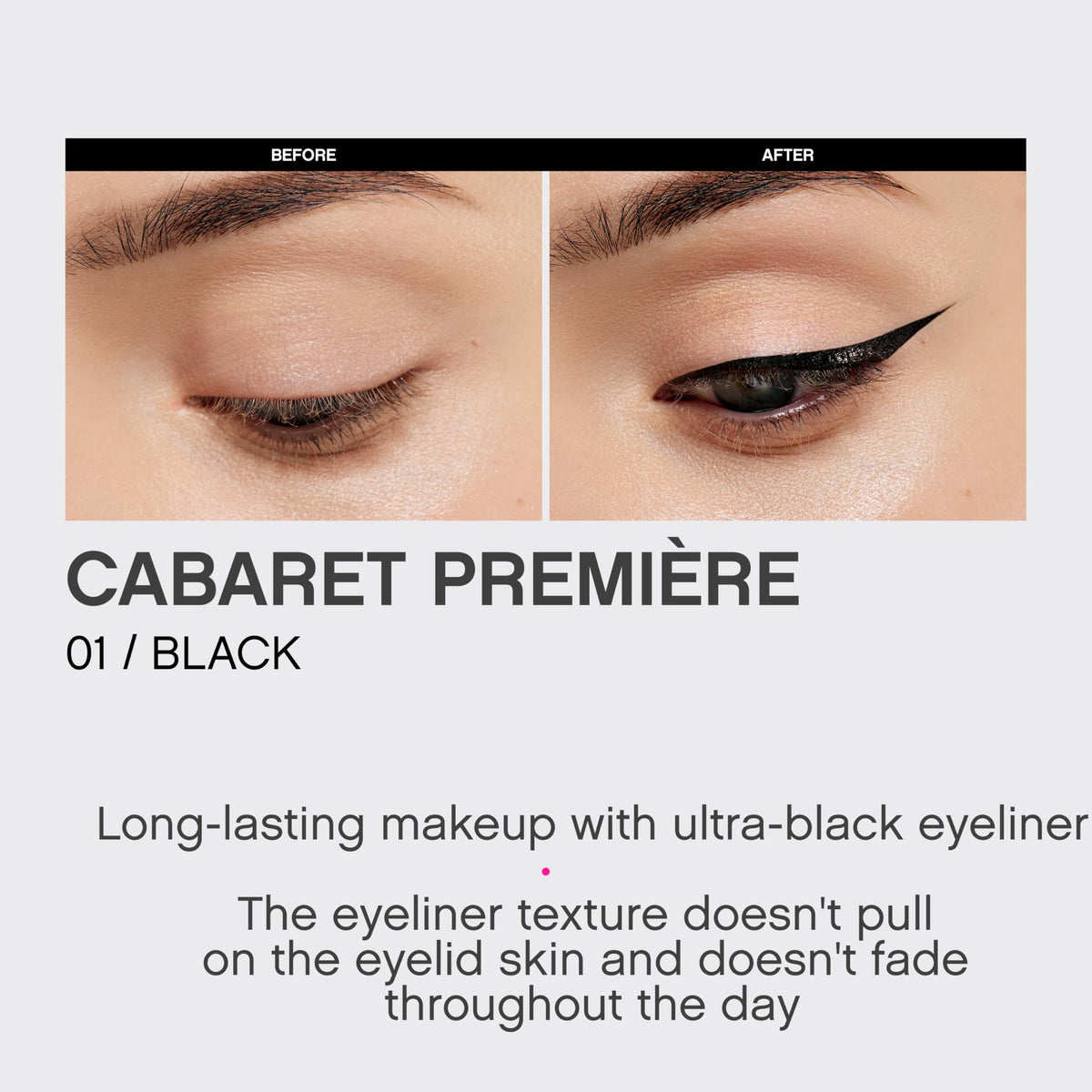 Vivienne Sabó waterline application demonstrating smudge-resistant comfort