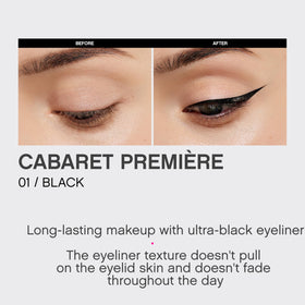 Vivienne Sabó waterline application demonstrating smudge-resistant comfort