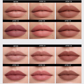 Vivienne Sabó layered under lipstick showing deeper, longer-lasting color payoff