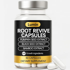 Vivikig Lumin Root Revive front bottle showing supplement packaging and clear labeling for trust