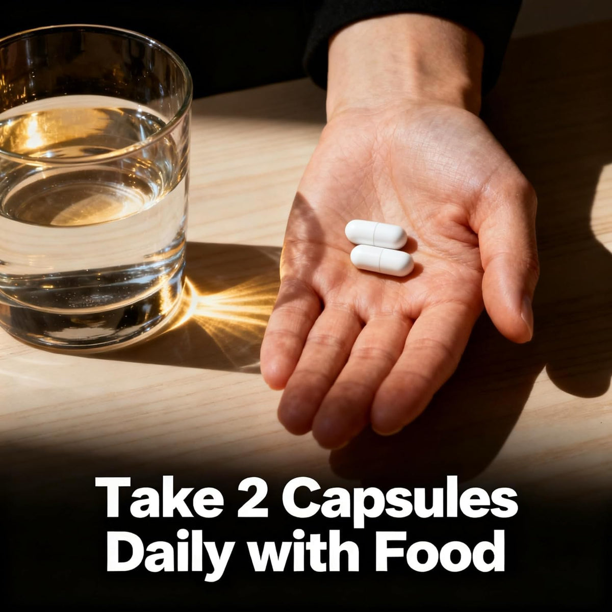 Open Vivikig bottle with capsules spread to show capsule size and quantity inside