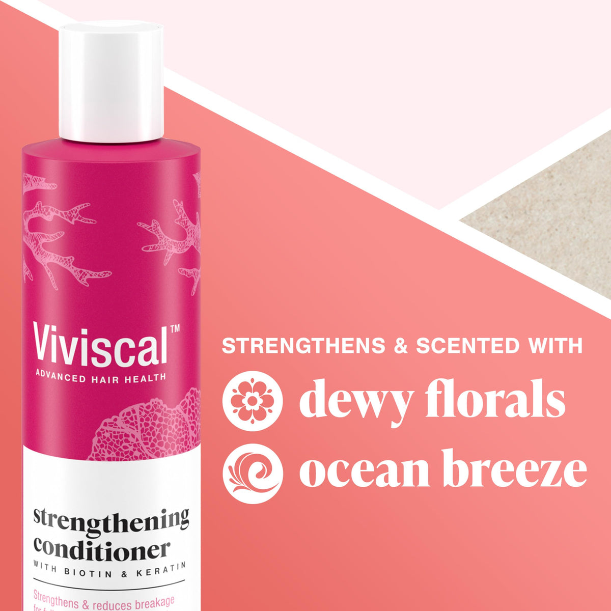 Viviscal 8.45 fl oz bottle in hand showing size and travel-friendly convenience