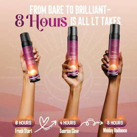 VIVITAN before and after results illustrating natural dark bronze transformation benefit
