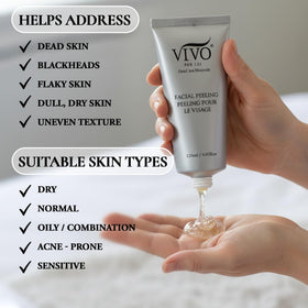 Vivo Per Lei used on body showing smoothing on rough or dry skin areas
