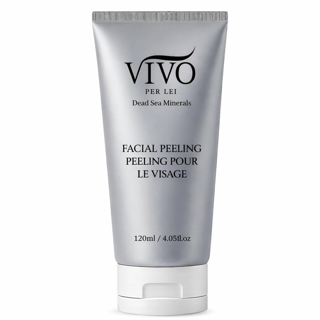 Vivo Per Lei front packaging showing product and size, highlights gentle exfoliation