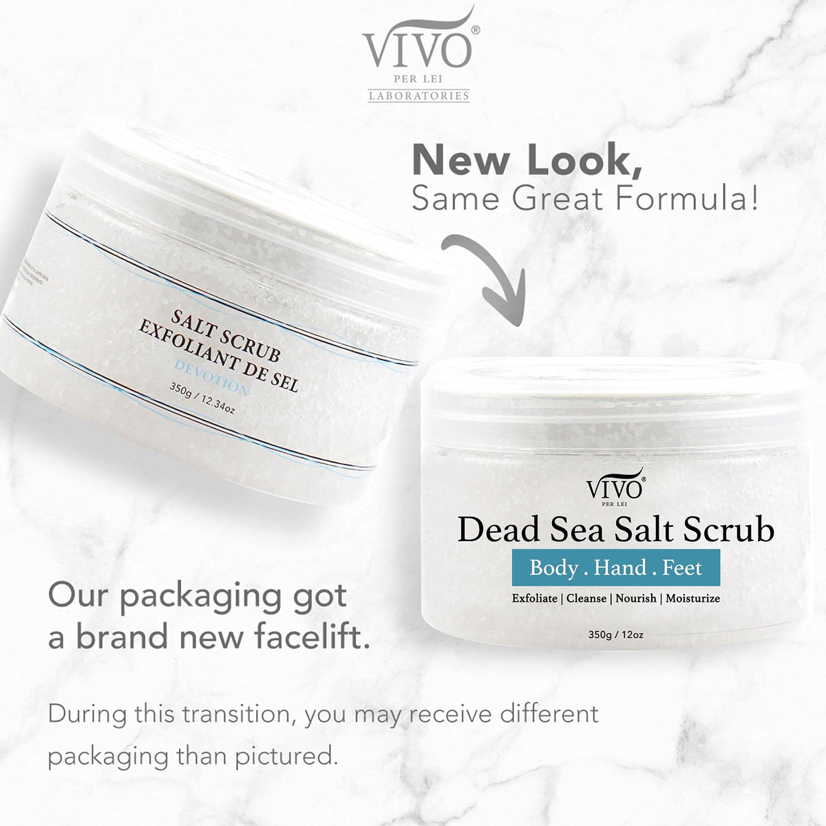 Vivo Per Lei salt texture close-up revealing mineral exfoliation