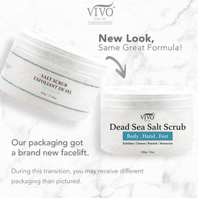Vivo Per Lei salt texture close-up revealing mineral exfoliation