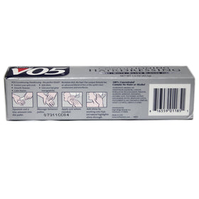 VO5 cream warmed in palms demonstrating easy application and control