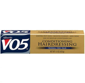 VO5 four bottles arranged to show pack quantity and storage ease
