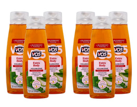 VO5 front packaging showing bottle and brand for visible volume