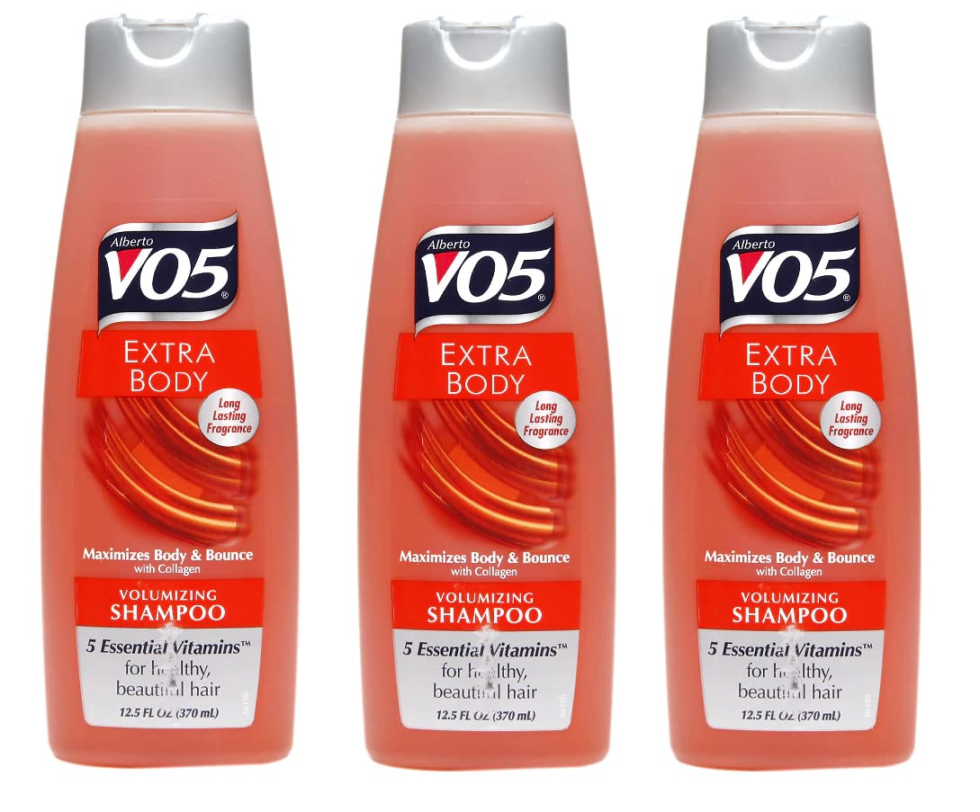 VO5 extra body front packaging showing 12.5oz bottle and label for volumizing benefit
