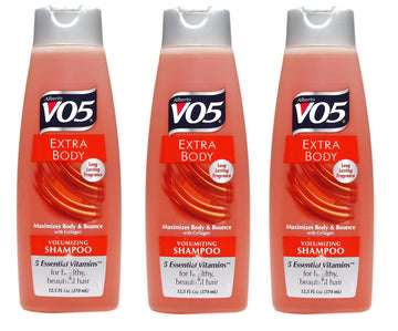 VO5 extra body front packaging showing 12.5oz bottle and label for volumizing benefit