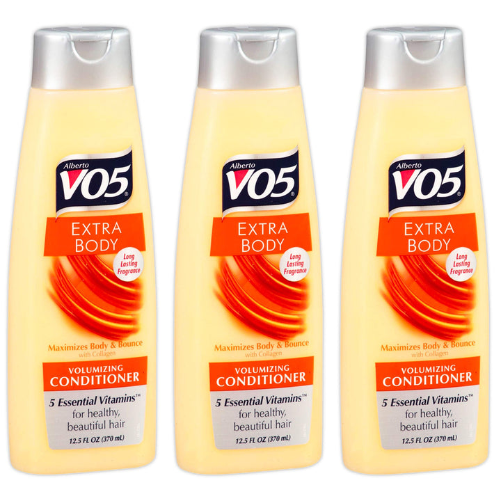 VO5 front bottle shot showing label and volumizing benefit