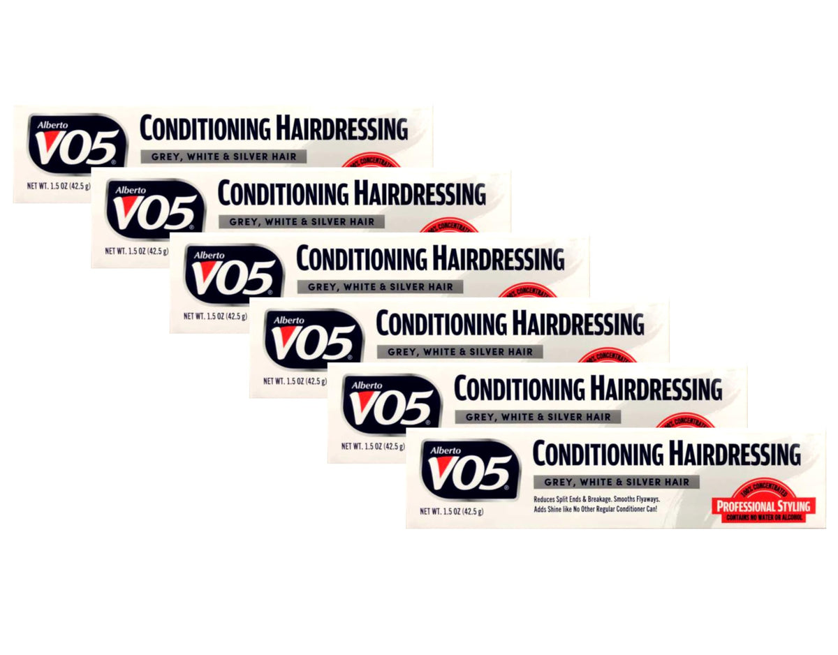 VO5 front tube pack of six showing label and compact travel size benefit