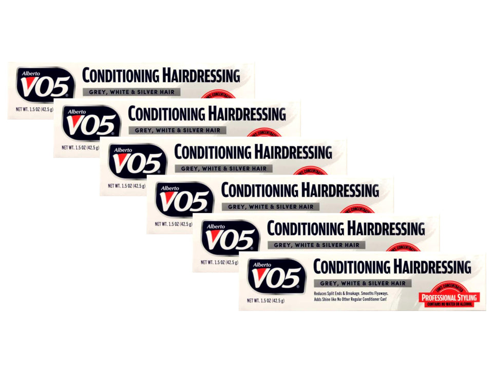 VO5 front tube pack of six showing label and compact travel size benefit