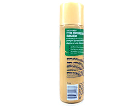VO5 on dark hair showing clear spray and no residue benefit