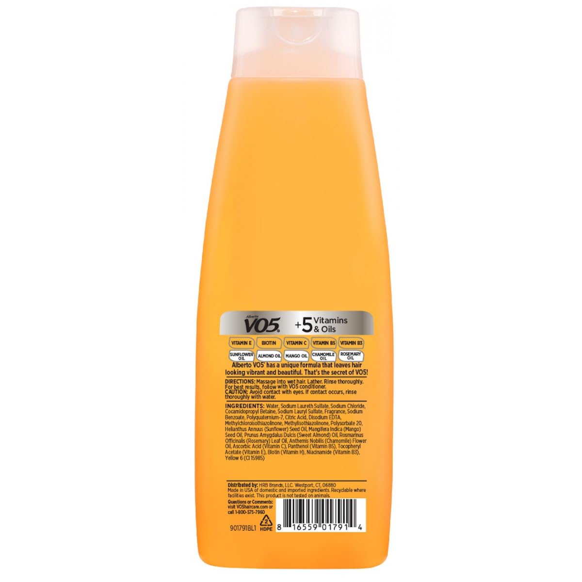 VO5 shampoo texture pouring to show consistency and easy application