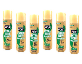 VO5 front packaging showing unscented strong hold and clear finish benefit