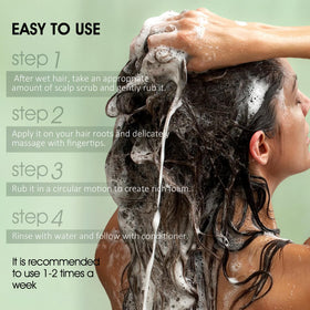 VOERUY label close-up listing tea tree, peppermint and botanical extracts for reassurance