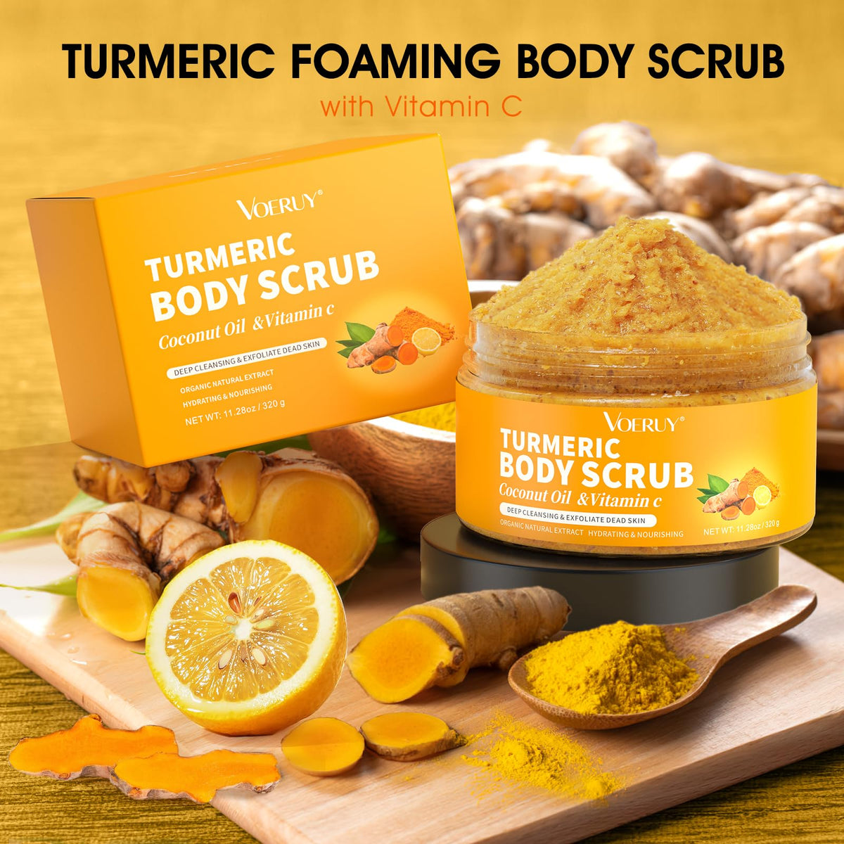 VOERUY label close-up highlights ingredient list and clean-formula reassurance