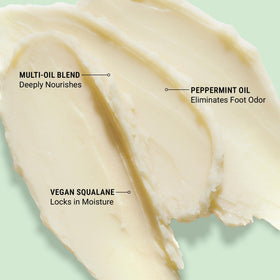 VOESH close-up of balm texture highlighting smooth, non-greasy finish
