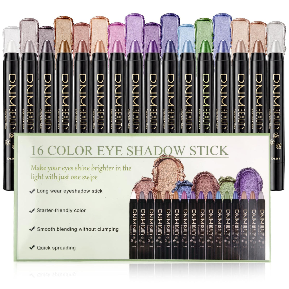 VolksRose front packaging showing the 16-color set and portability benefit
