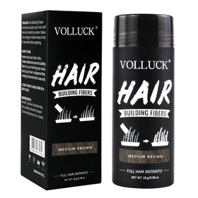 VOLLUCK front jar medium brown showing packaging and instant coverage benefit