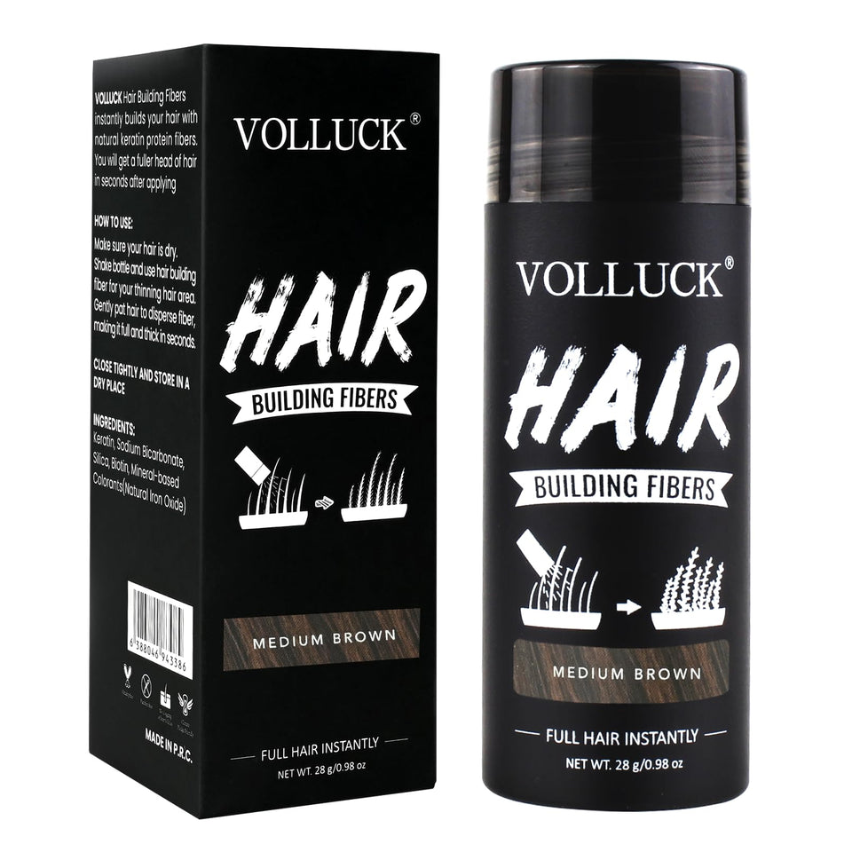 VOLLUCK front jar medium brown showing packaging and instant coverage benefit