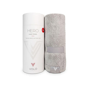 VOLO front packaging Luna Gray showing premium reusable tube and branding benefits