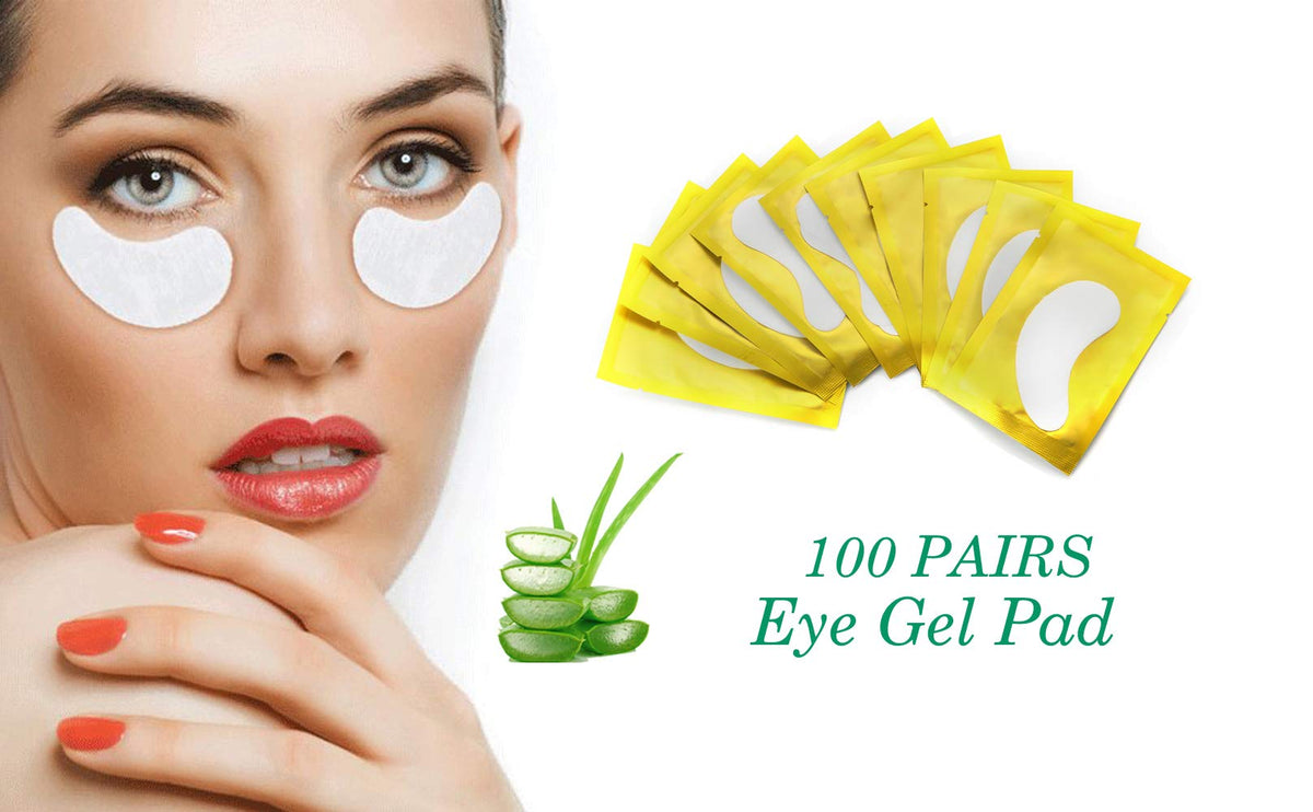 Voncasen pad applied under eye during lash extension to secure lower lashes and improve technician speed