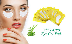 Voncasen pad applied under eye during lash extension to secure lower lashes and improve technician speed
