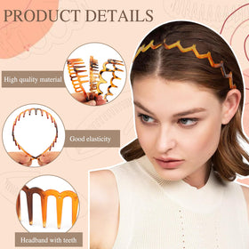 Vovii headband worn in hair demonstrating sleek look and stable performance