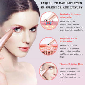 Vowleike using under eye treatment demonstrating reduced puffiness and soothing benefit
