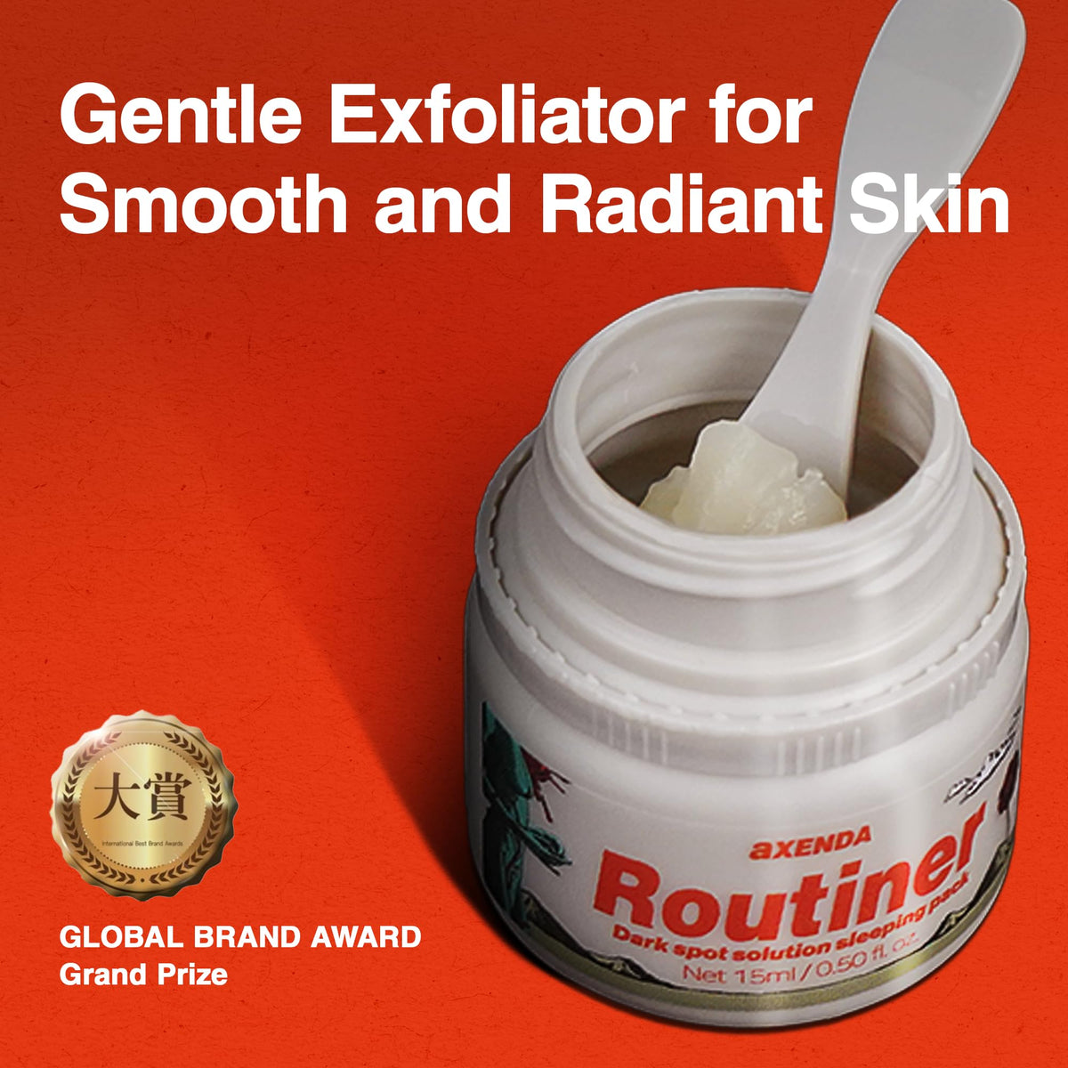 VQM AXENDA creamy texture close-up highlighting gentle exfoliation