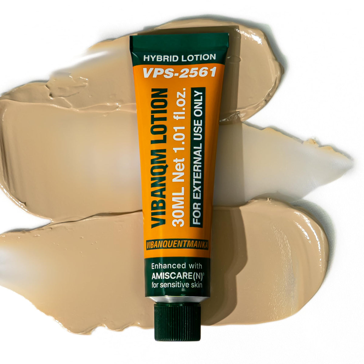 VQM VIBANQUENTMANKA front packaging showing compact travel-sized jar and branding