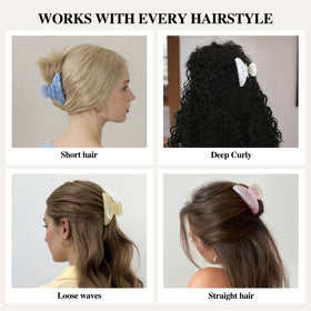 VRbeatter clip holding thin hair without slipping or creasing