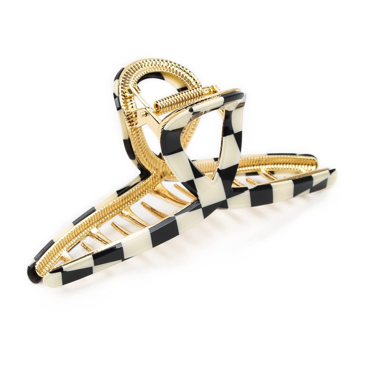 VRbeatter front view checkerboard clamp shows chic hold