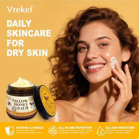 VREKEF on bathroom shelf in lifestyle setting promoting daily routine