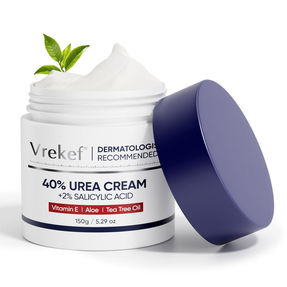 VREKEF front packaging jar showing product and clear labeling for effective care