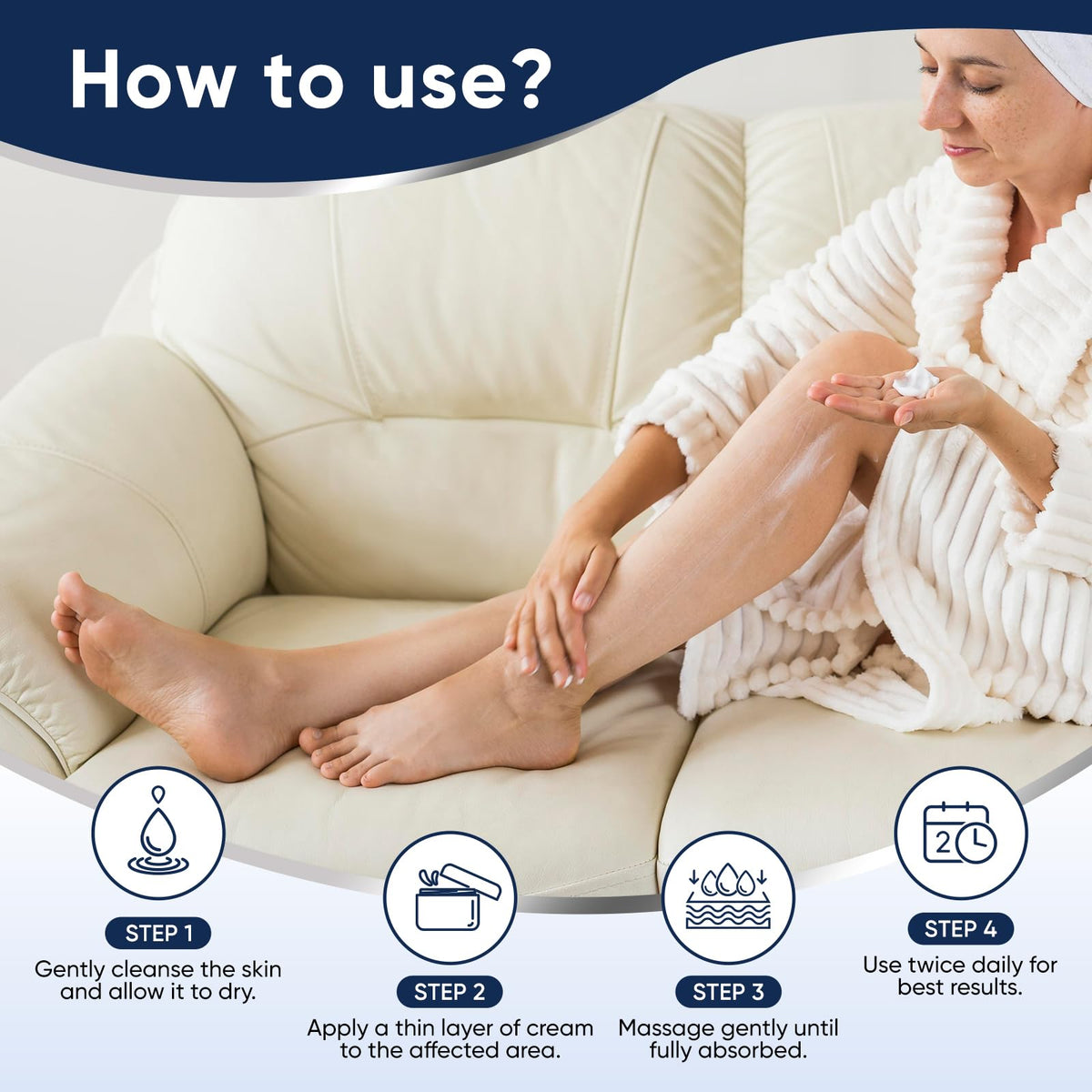 VREKEF used on hands and feet in lifestyle scene showing smooth skin results