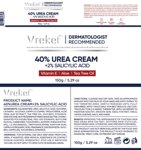 VREKEF open jar top view revealing thick cream ready for targeted treatment