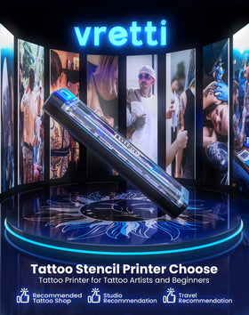 vretti P84 kit contents with transfer paper and cables for easy setup