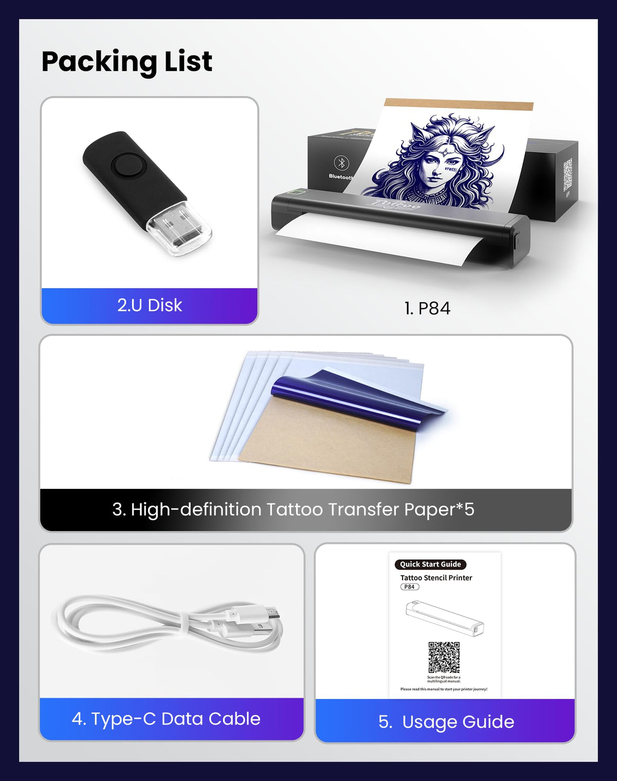 vretti P84 in a tattoo studio setting illustrating professional workflow benefit